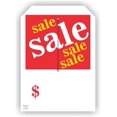 thumbnail image 1 of Sale Sale Sale Sale Tags, w/3.25" slit, 2 clip corners, Merchandise 12pt Tag, 7" x 5", 250 Tags / Pack, 1 of 1