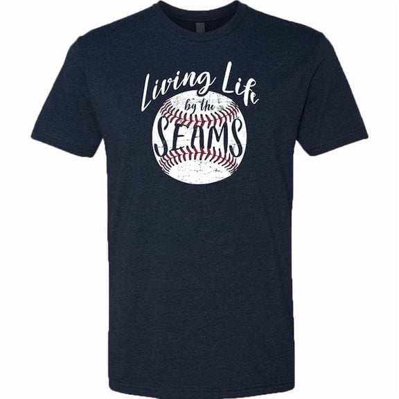 Sale Southernology Statement Baseball Life by the Seams Canvas T-Shirt