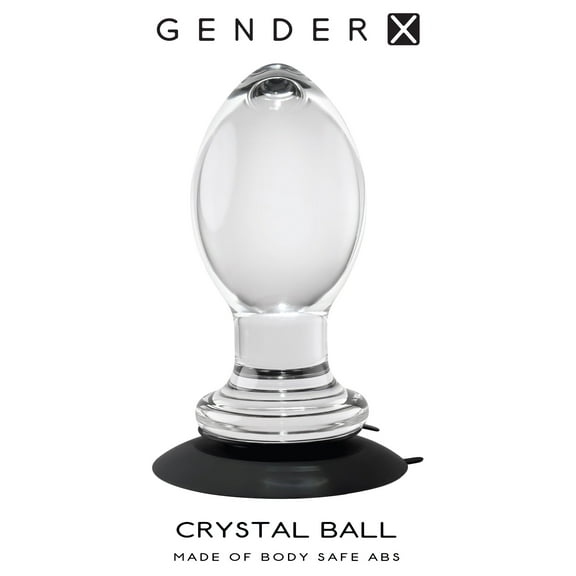 Sale Specials Gender X Crystal Ball Suction Cup Anal Plug Clear