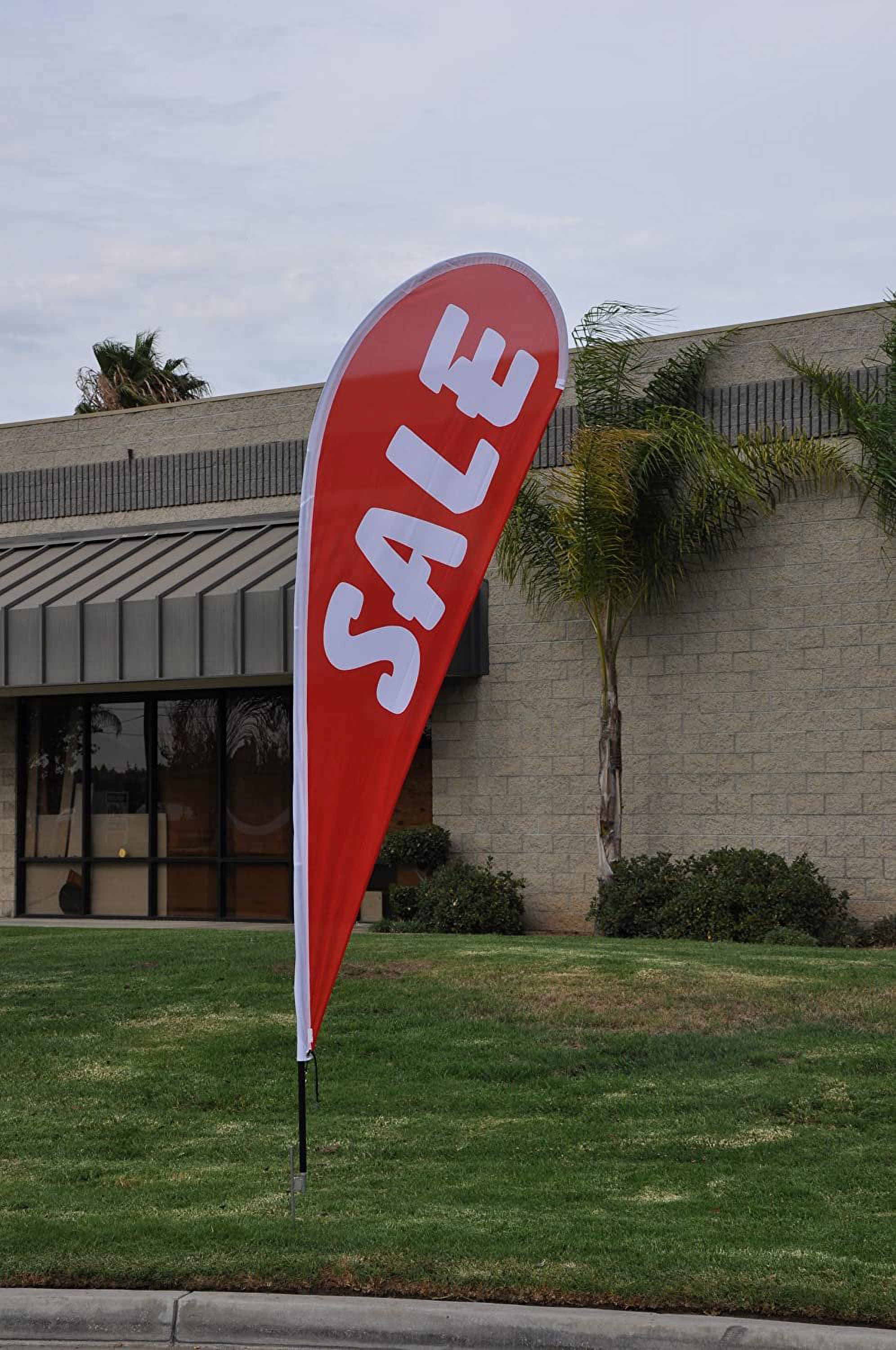 Sale Teardrop Banner Flag Kit with Ground Stake, Outdoor Advertising Flag  Set for Dirt