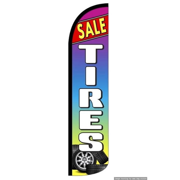 Sale Tires Windless flag Without Pole Advertisement /Business Flags | Feather Flag |