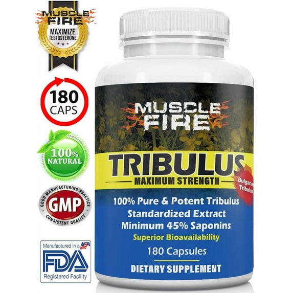 Sale - Tribulus Terrestris - 180 Count Bottle! 1500mg Maximum Strength Bulgarian Tribulus