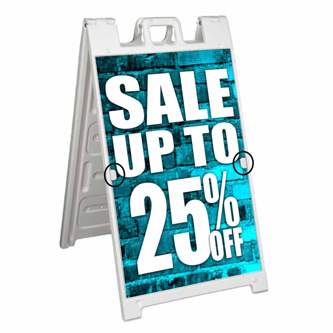 Sale Up To 25 Percent Off (24" X 36") Deluxe A-Frame Signicade, Includes 2 Removable Panels & Stand