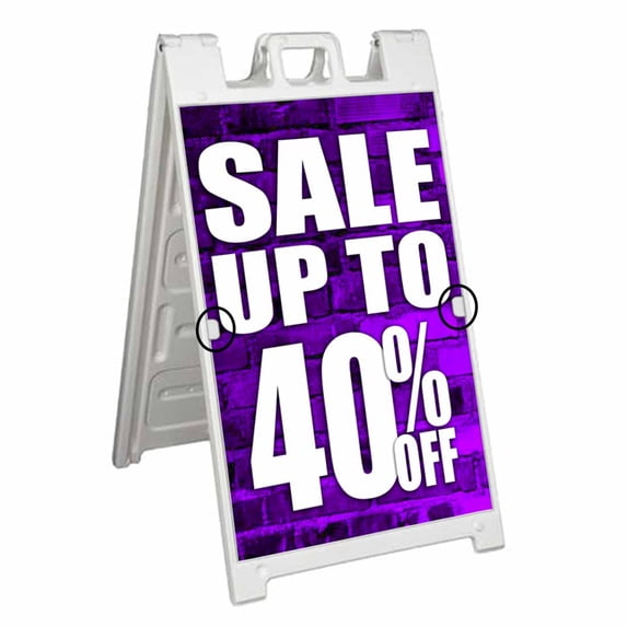 Sale Up To 40 Percent Off (24" X 36") Deluxe A-Frame Signicade, Includes 2 Removable Panels & Stand