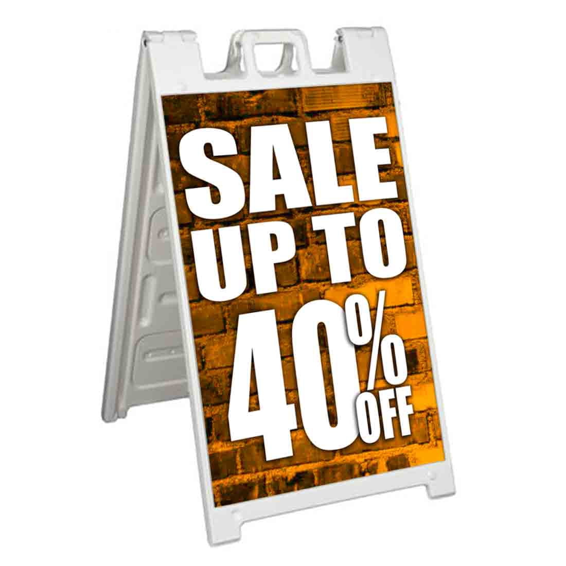 Sale Up To 40 Percent Off (24" X 36") Standard A-Frame Signicade, Includes Decal Applied To Stand