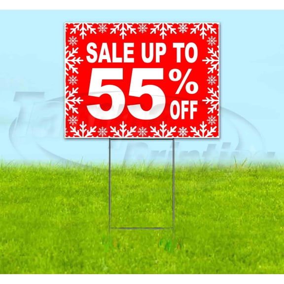 Sale Up To 55% Off (18" x 24") Yard Sign, Includes Metal Step Stake