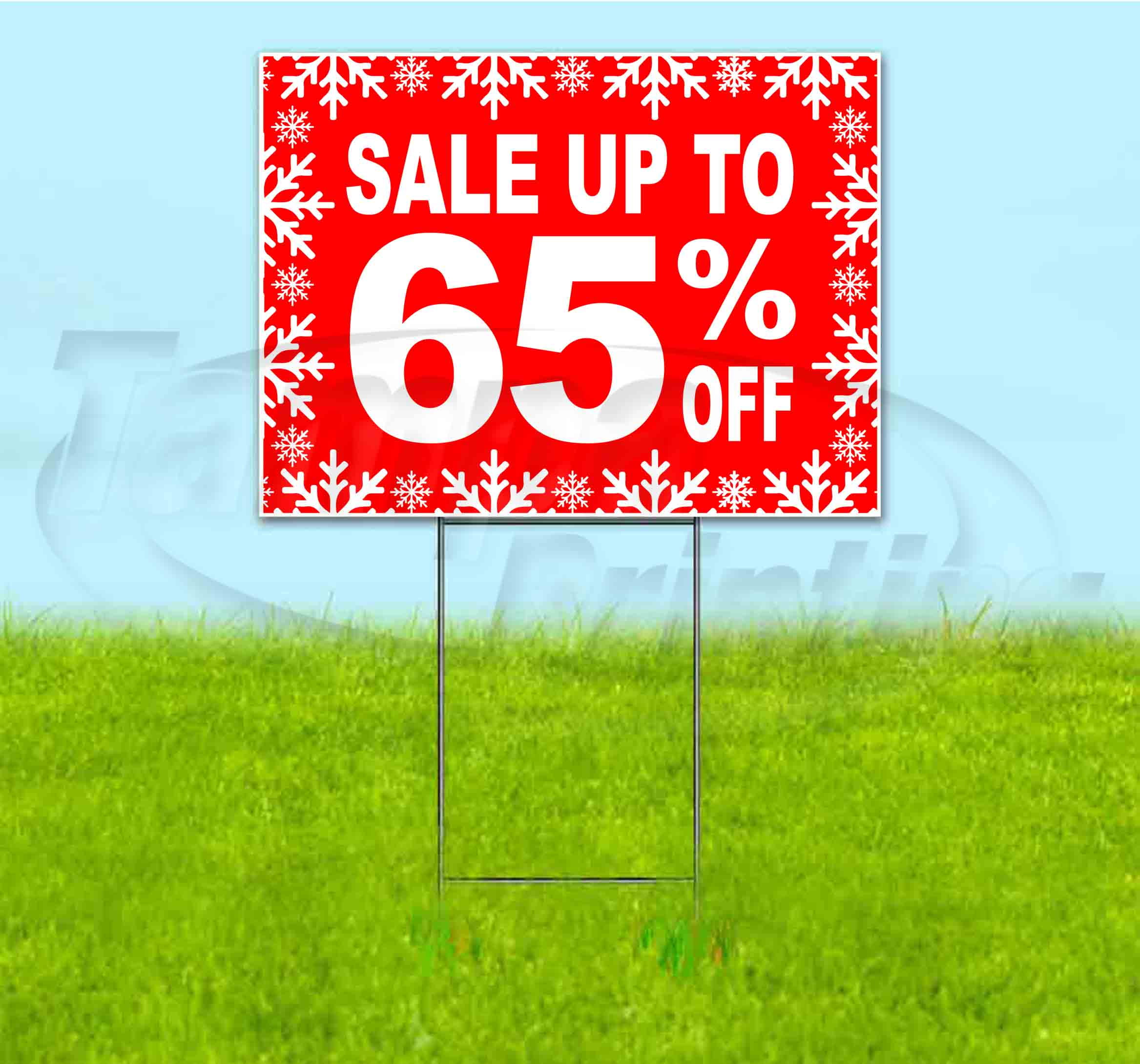 Sale Up To 65% Off (18"" X 24"") Yard Sign, Includes Metal Step Stake