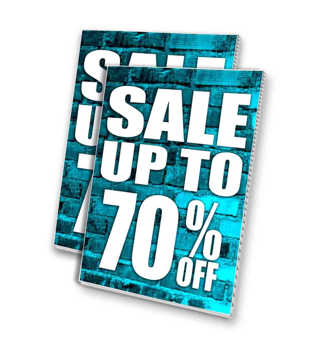 Sale Up To 70 Percent Off (24" X 36") 4mm Corrugated Plastic Panel, Graphics Applied To 1 Side (Pk of 2)