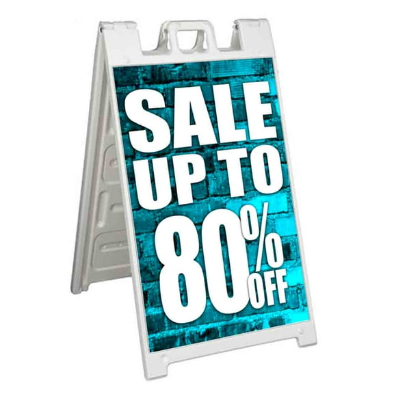 Sale Up To 80 Percent Off (24" X 36") Standard A-Frame Signicade, Includes Decal Applied To Stand
