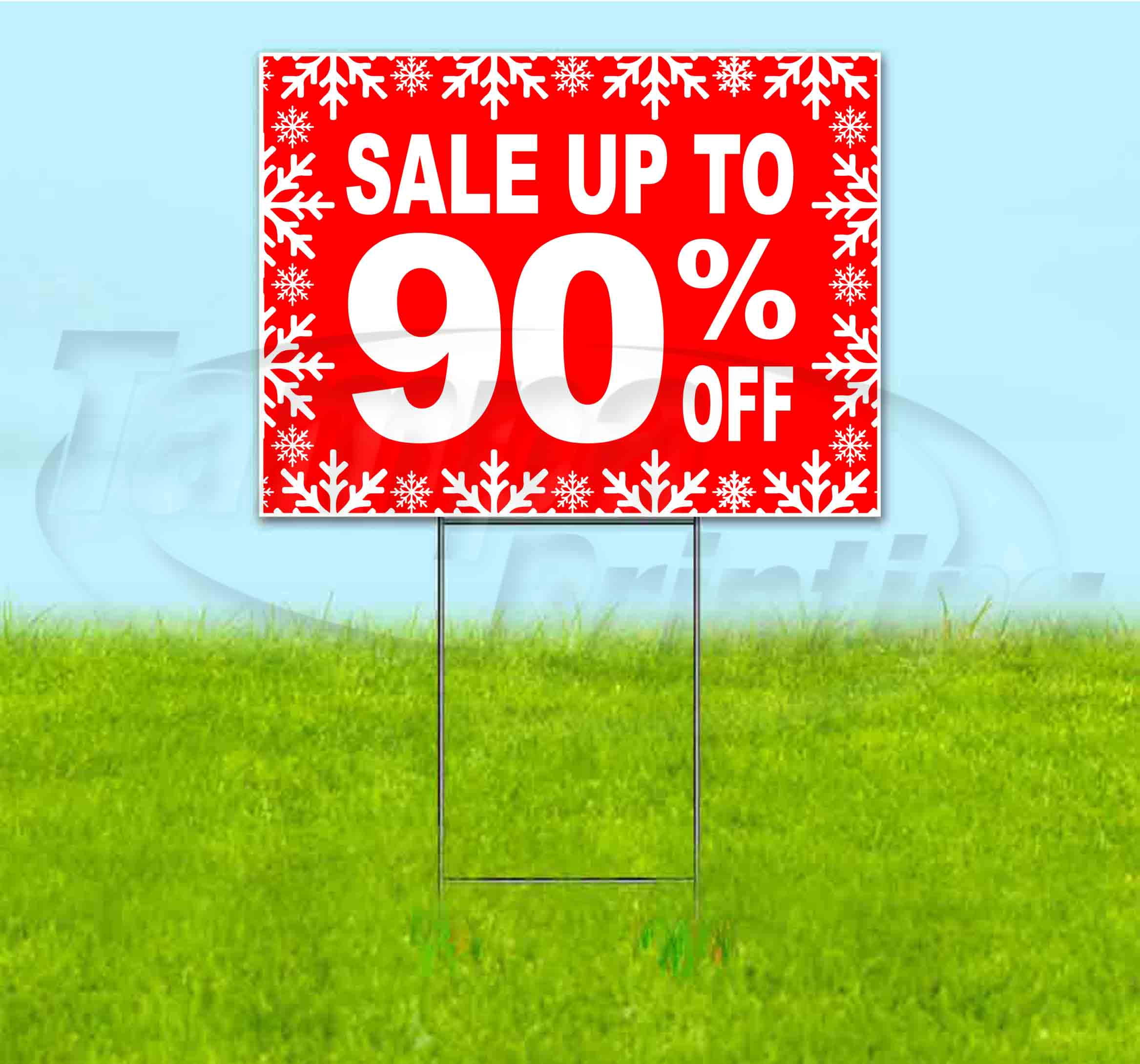Sale Up To 90% Off (18" x 24") Yard Sign, Includes Metal Step Stake