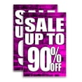 thumbnail image 1 of Sale Up To 90 Percent Off (24" X 36") Vinyl Decal Only (Pack of 2) |Sign|Sticker|Poster, 1 of 4