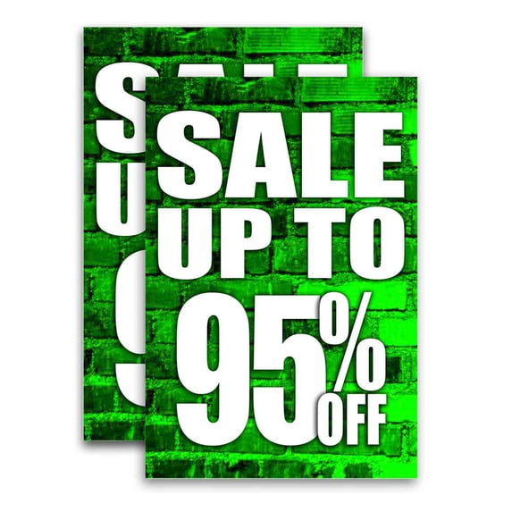 Sale Up To 95 Percent Off (24" X 36") Vinyl Decal Only (Pack of 2) |Sign|Sticker|Poster