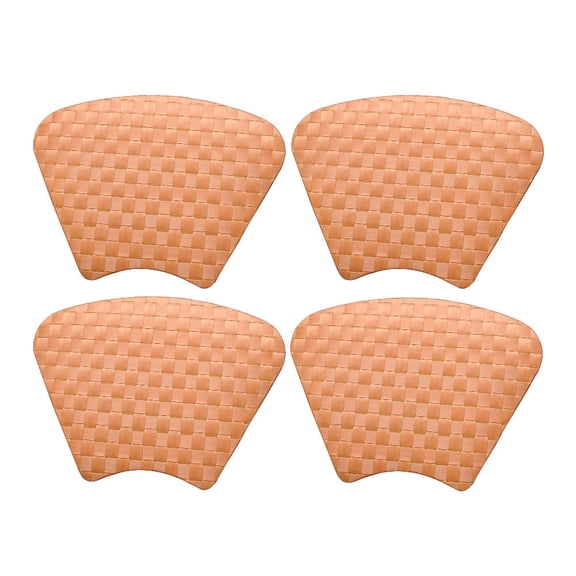 Saleen Half Circular Placemat (Orange, Set of 4)