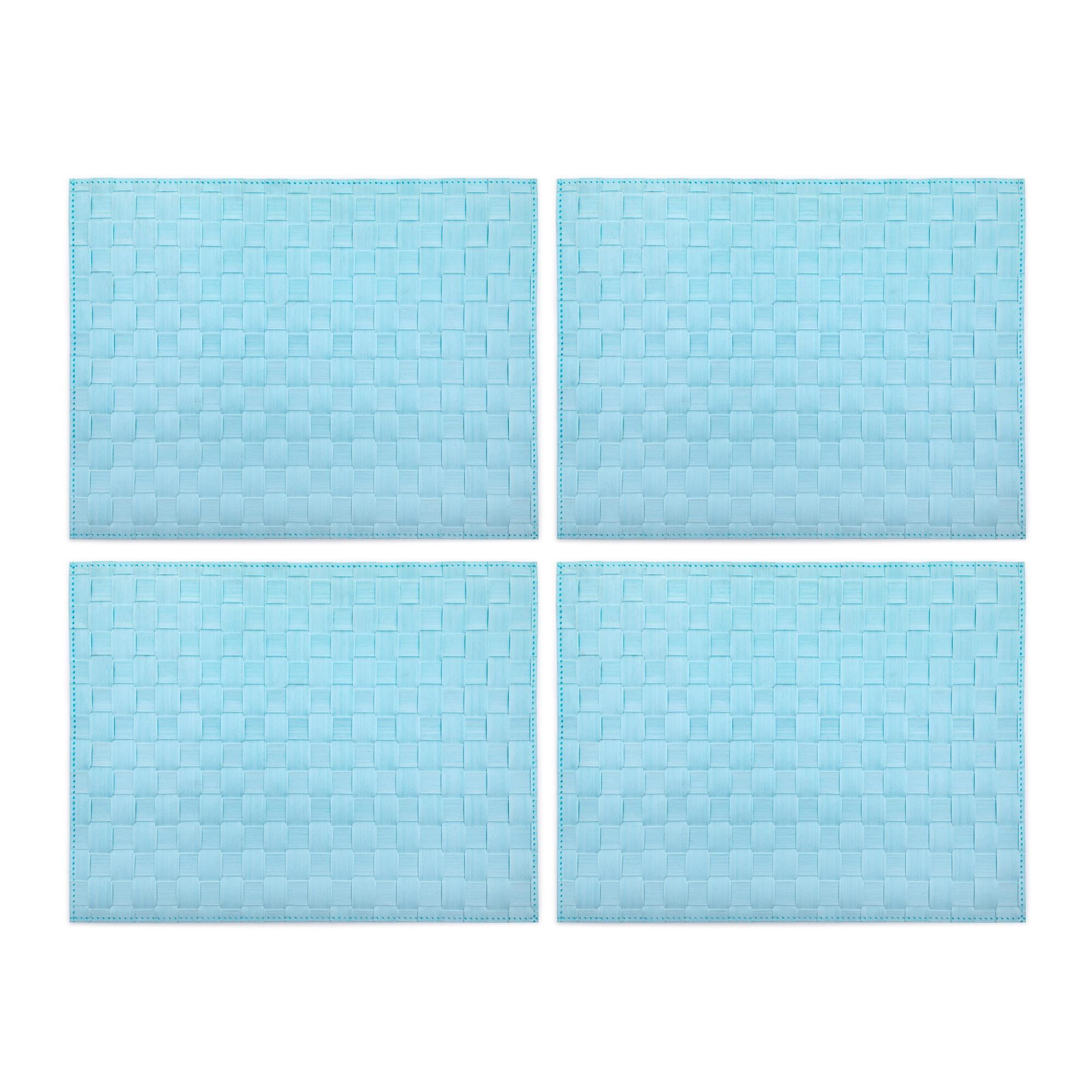 Saleen Rectangular Placemat (Pastel Blue, Set of 4)