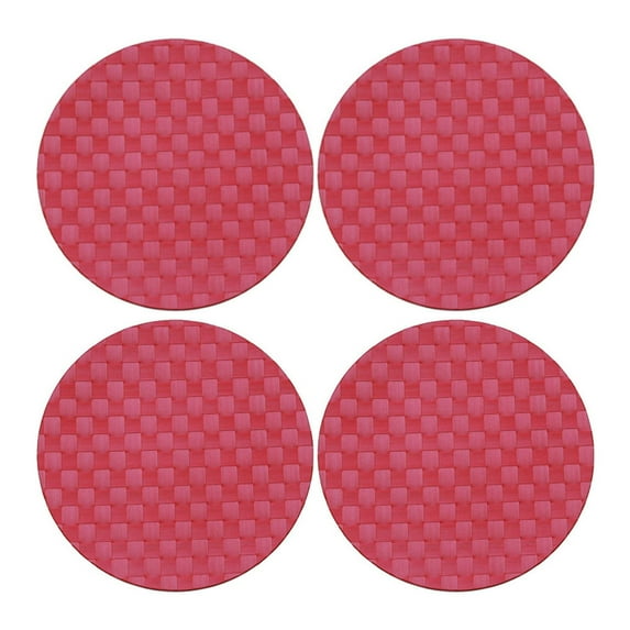 Saleen Round Placemat (Ruby Red, Set of 4)