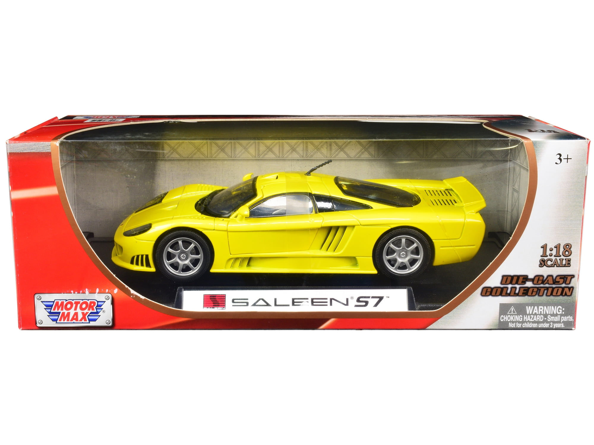 SALEEN S7 YELLOW 1:18 DIECAST MODEL CAR BY MOTORMAX 73117 | eBay