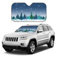 Salelf Christmas Trees Car Windshield Sun Shade Car Front Window