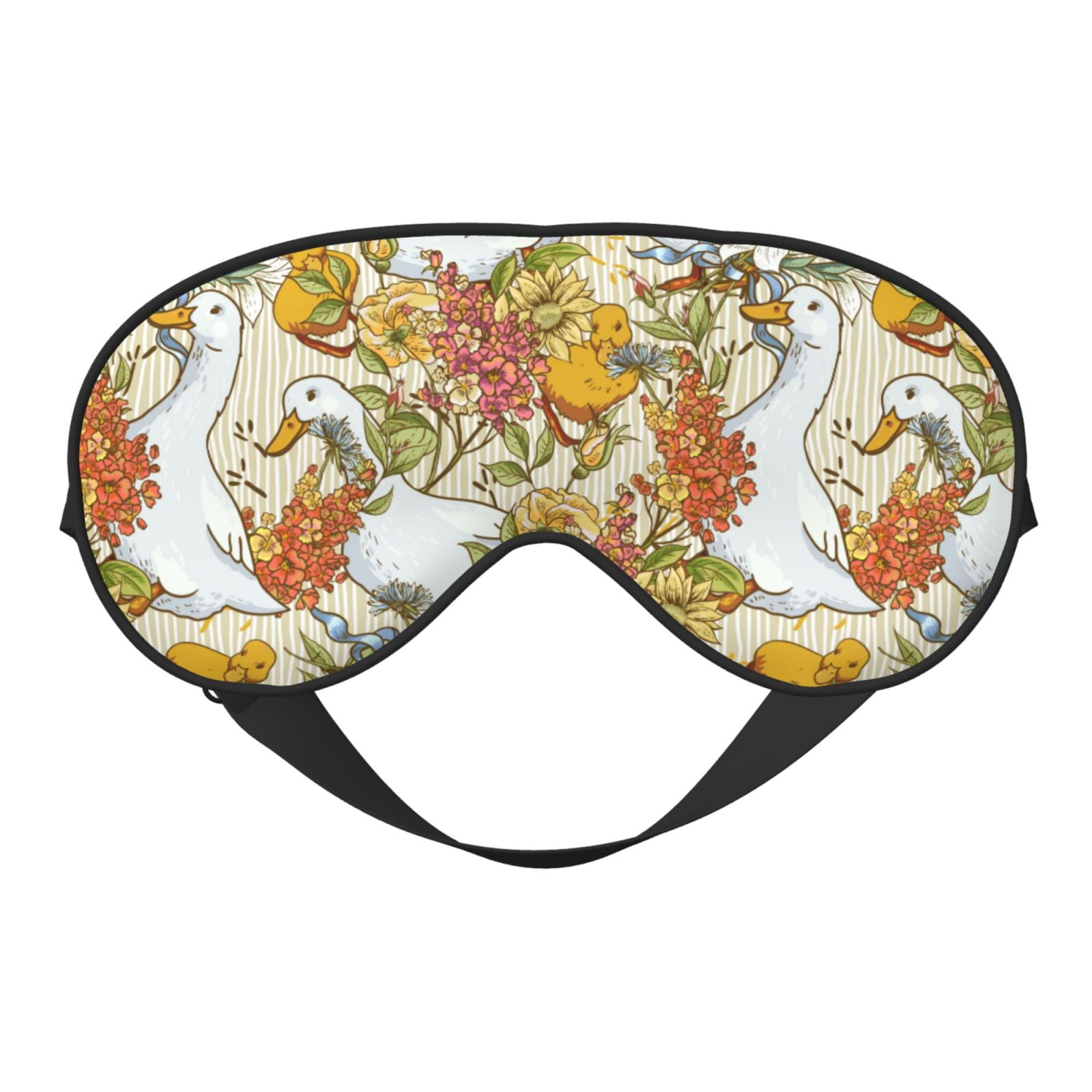 Salelf Ducks and Flowers Sleep Mask DoubleSided Eye Mask Soft