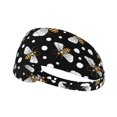 Salelf Honey Bees at Night Women's Headbands Yoga Workout Exercise