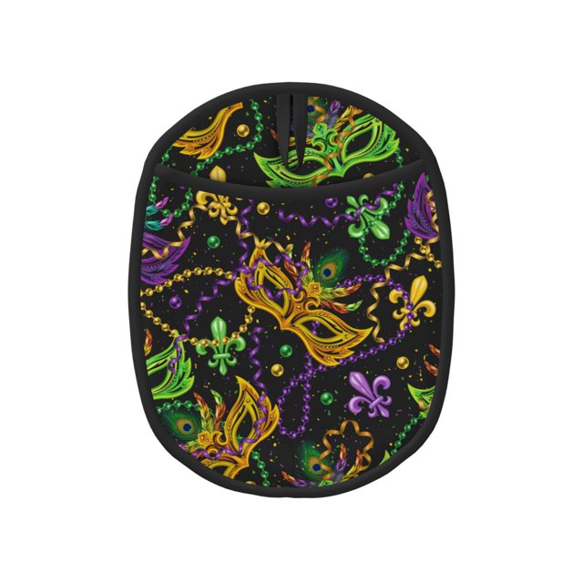 Salelf Mardi Gras Surface Silicone Pot Holders Heat Resistant & Non