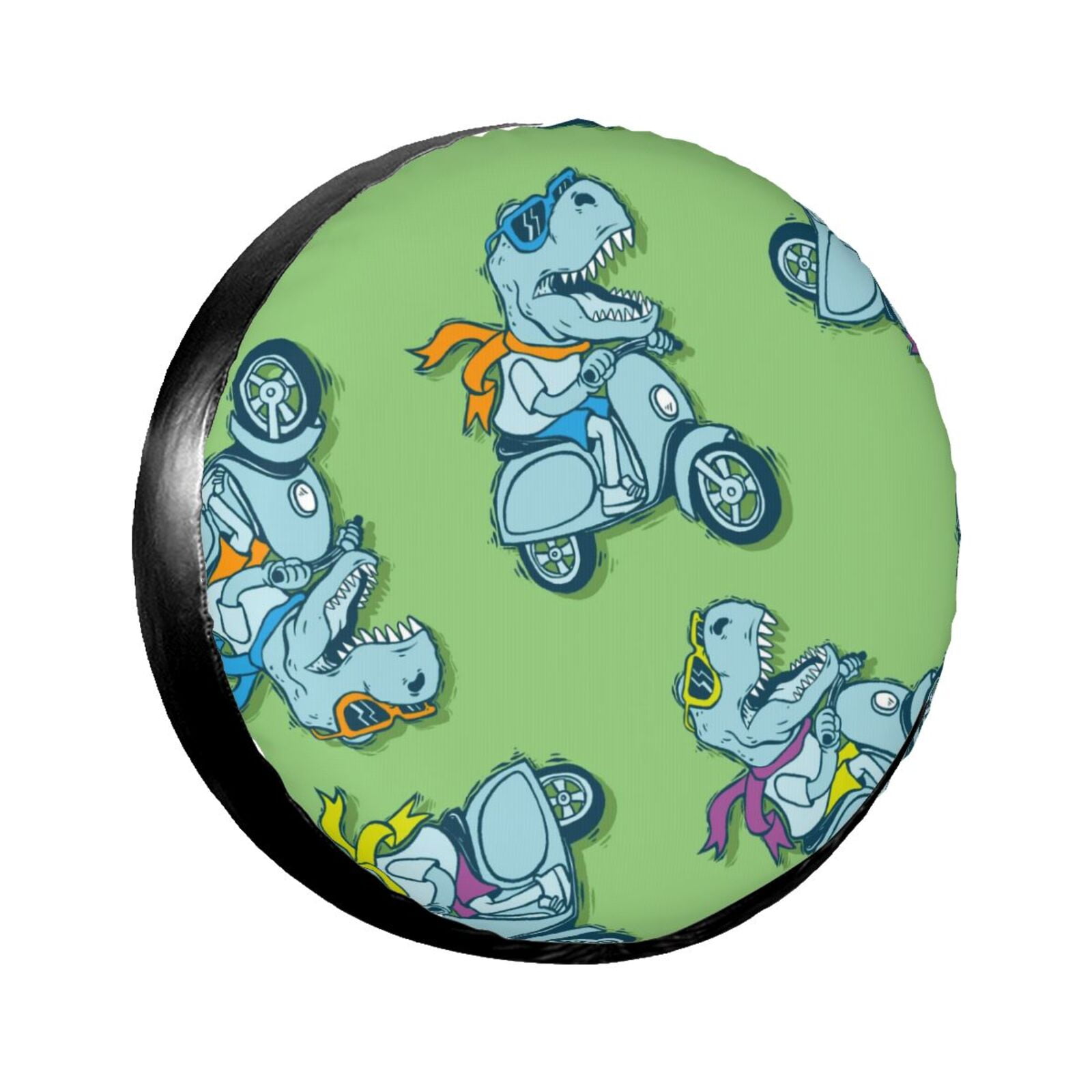 Salelf Motorcycle Riding Dinosaur Spare Tire Cover Waterproof Sunproof ...