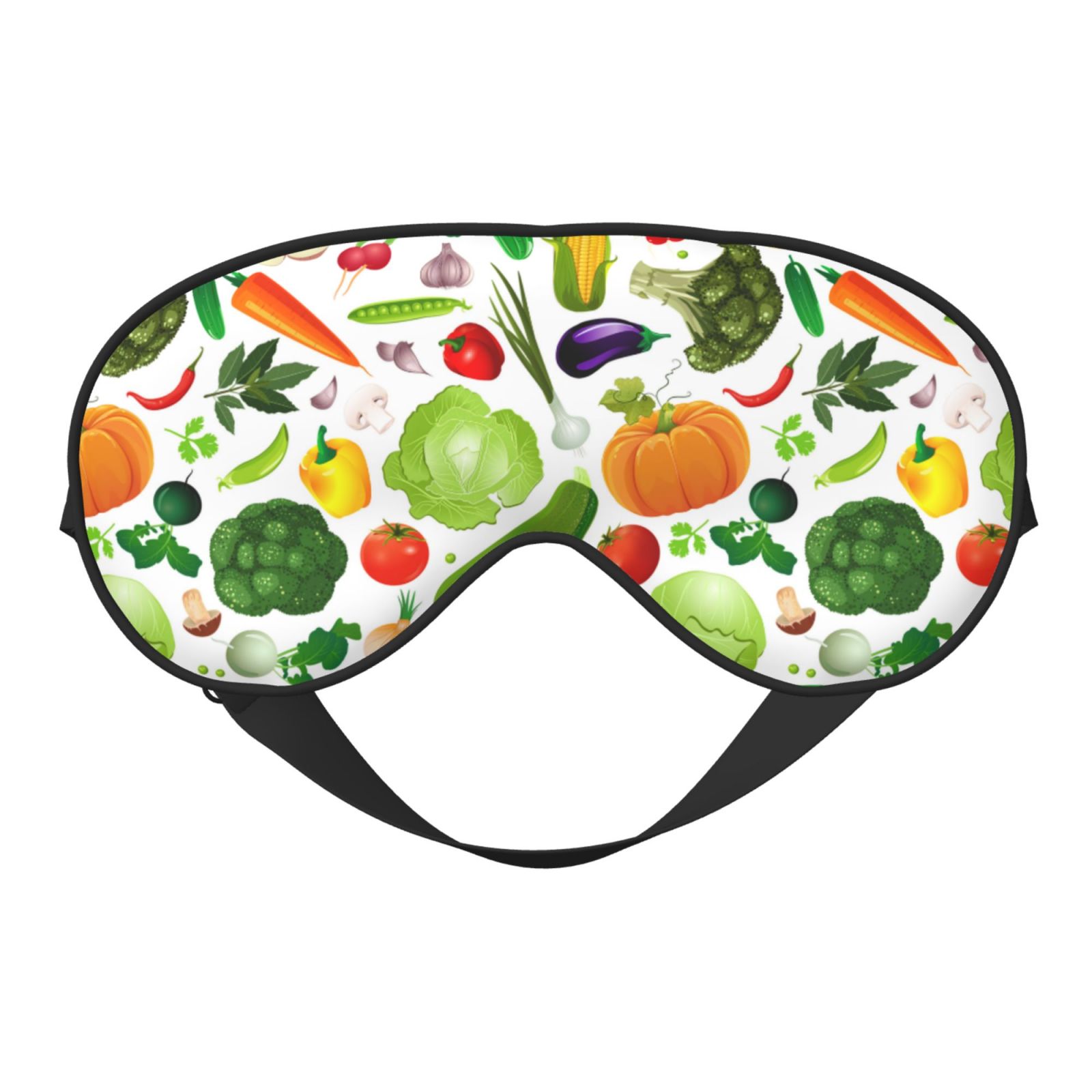 Salelf Vegetables2 Sleep Mask DoubleSided Eye Mask Soft Adjustable