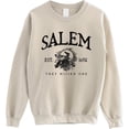 thumbnail image 1 of Salem 1692 Graphic Halloween Sweatshirt, Retro Witchy Pullover, Spooky Fall Crewneck, 1 of 6