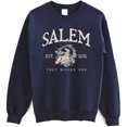 thumbnail image 1 of Salem 1692 Graphic Halloween Sweatshirt, Retro Witchy Pullover, Spooky Fall Crewneck, 1 of 6