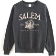 thumbnail image 1 of Salem 1692 Graphic Halloween Sweatshirt, Retro Witchy Pullover, Spooky Fall Crewneck, 1 of 6