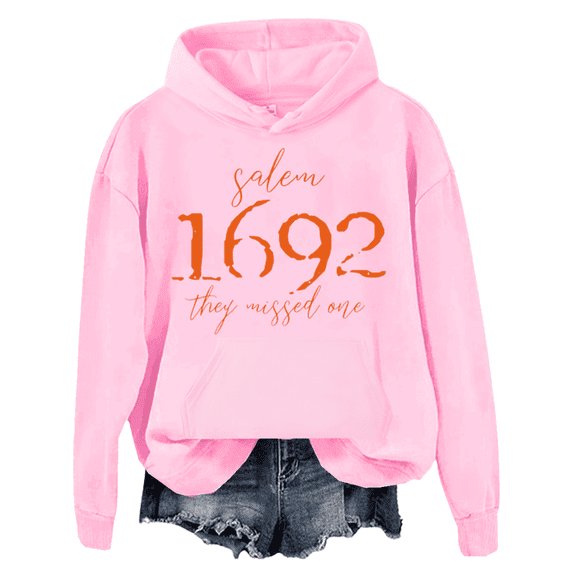 Salem 1692 They Missed One Hoodie Halloween Shirts For Women Halloween Witch Tees