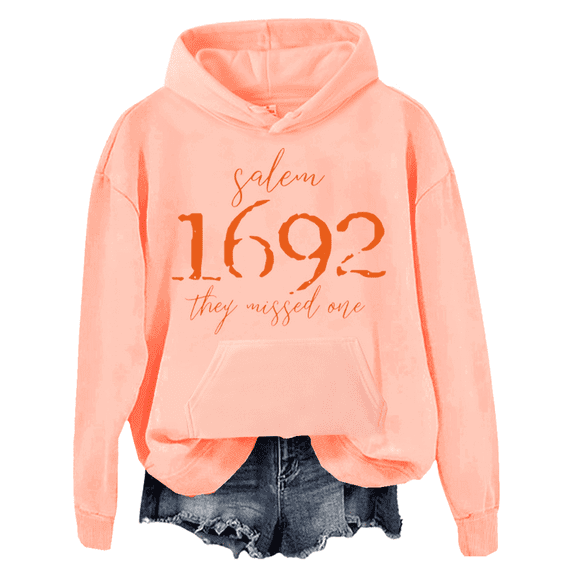 Salem 1692 They Missed One Hoodie Halloween Shirts For Women Halloween Witch Tees