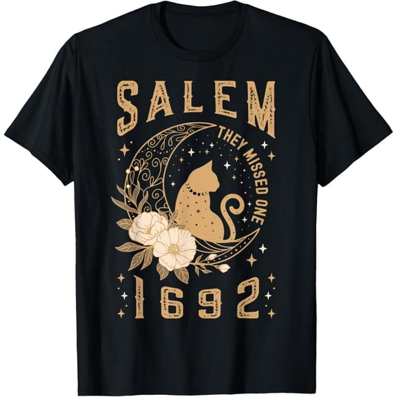 Salem 1692 They Missed One Salem Witch Trials Women Witchy T-Shirt