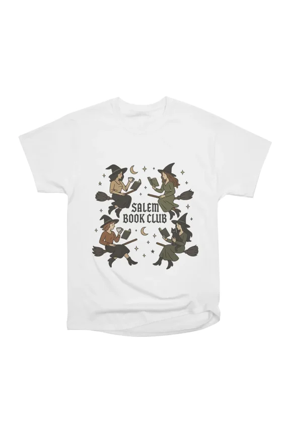 Salem Book Club Cozy Witch Reading Circle T-Shirt Tee Gift For Him Merch For Her Apparel F