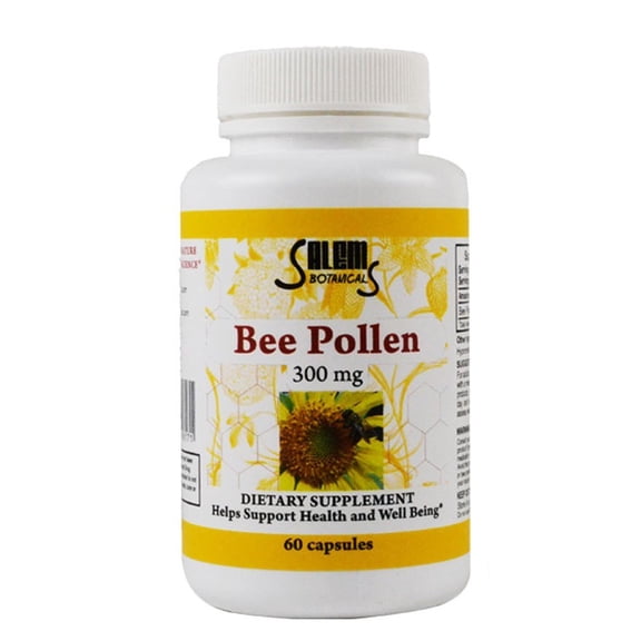 Salem Botanicals Bee Pollen Capsules 60 Count