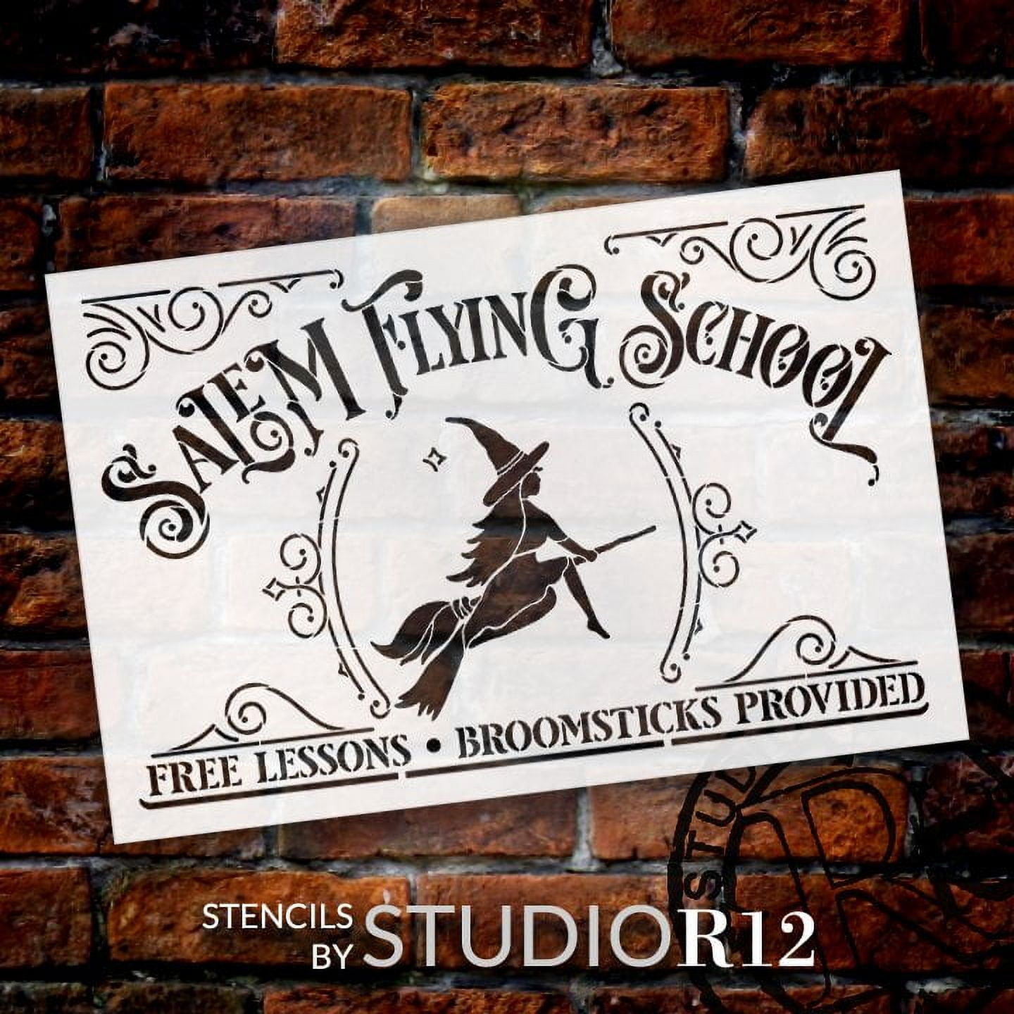 Flying Bats Stencil by StudioR12 - DIY Spooky Halloween Decorations –  StudioR12 Stencils