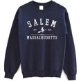 thumbnail image 1 of Salem Massachusetts Witchy Halloween Sweatshirt, Retro Witch City Graphic Pullover, Cozy Fall Sweater, 1 of 6