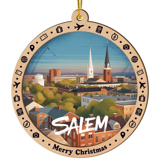 Salem Oregon Travel Sun Catchers, Travel Souvenir Window Decor
