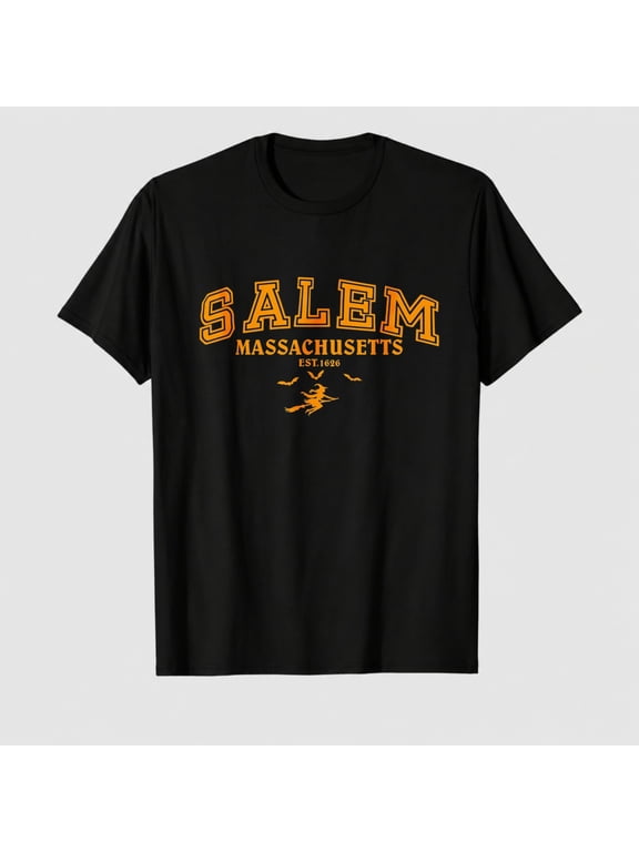 Salem Shirt Women Halloween Witch Shirt Funny Salem Massachusetts Shirt Holiday Halloween Tee Tops