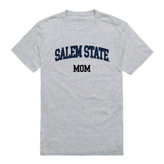 Salem State University Vikings College Mom T-Shirt, Heather Grey - Large