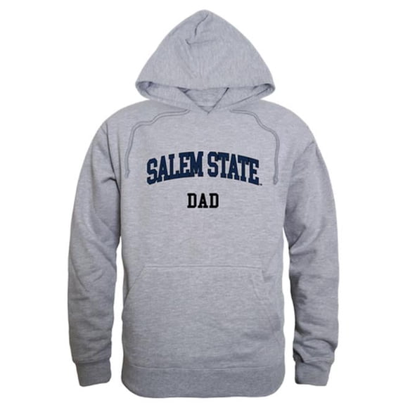 Salem State University Vikings Dad Hoodie, Heather Grey - Extra Large