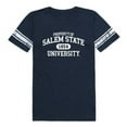thumbnail image 1 of Salem State University Vikings Women Property Football T-Shirt, Navy - Large, 1 of 1