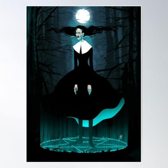 Salem Witch Poster Wall Art, Modern Wall Decor For Living Room Bedroom, 8x12 UNFRAMED