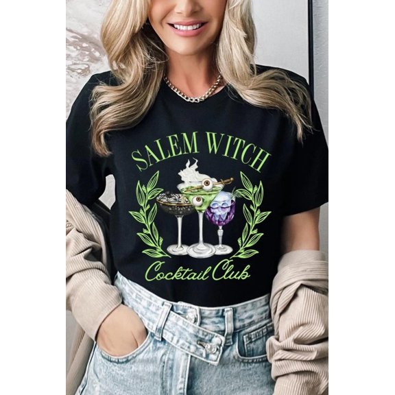 Salem Witchy Cocktail Club Graphic T Shirts