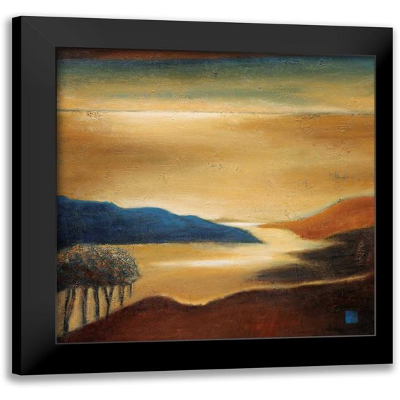 Salemink-Roos, Ursula 12x12 Black Modern Framed Museum Art Print Titled - Vista de Costa Brava