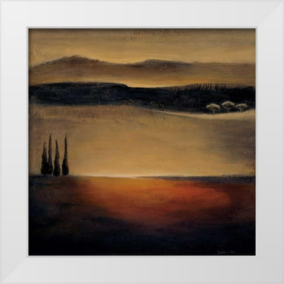 Salemink-Roos, Ursula 15x15 White Modern Wood Framed Museum Art Print Titled - Puesta Del Sol