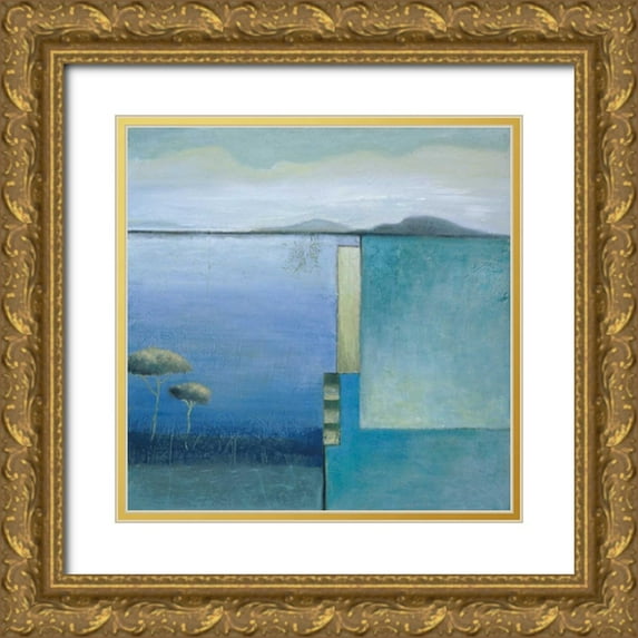Salemink-Roos, Ursula 20x20 Gold Ornate Wood Framed with Double Matting Museum Art Print Titled - Dual Vision II