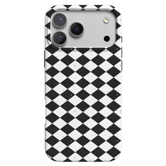 Salems Hex Black White Checkered Phone Case with iPhone 17 to 11 Pro Max