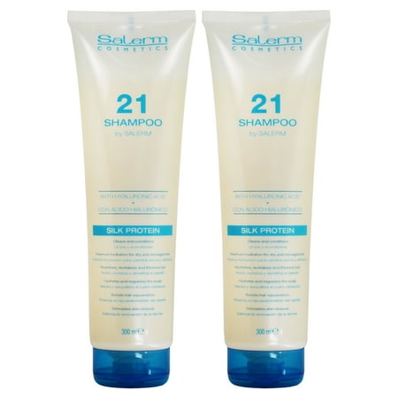 Salerm 21 Shampoo Silk Protein 300ml / 10.8oz "Pack of 2"