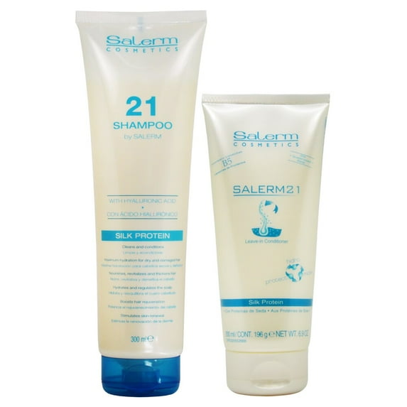 Salerm 21 Silk Protein Shampoo & Leave-in Conditioner Duo 10.8-ounce & 8.6-ounce