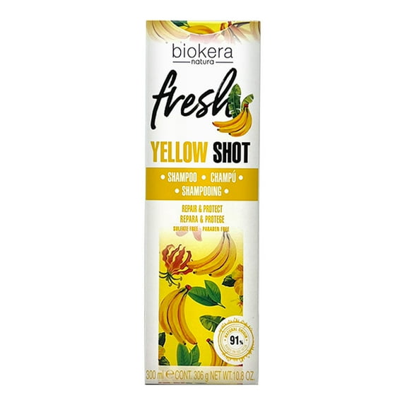 Salerm Biokera Fresh Yellow Shot Shampoo 300 ml / 10.8 oz